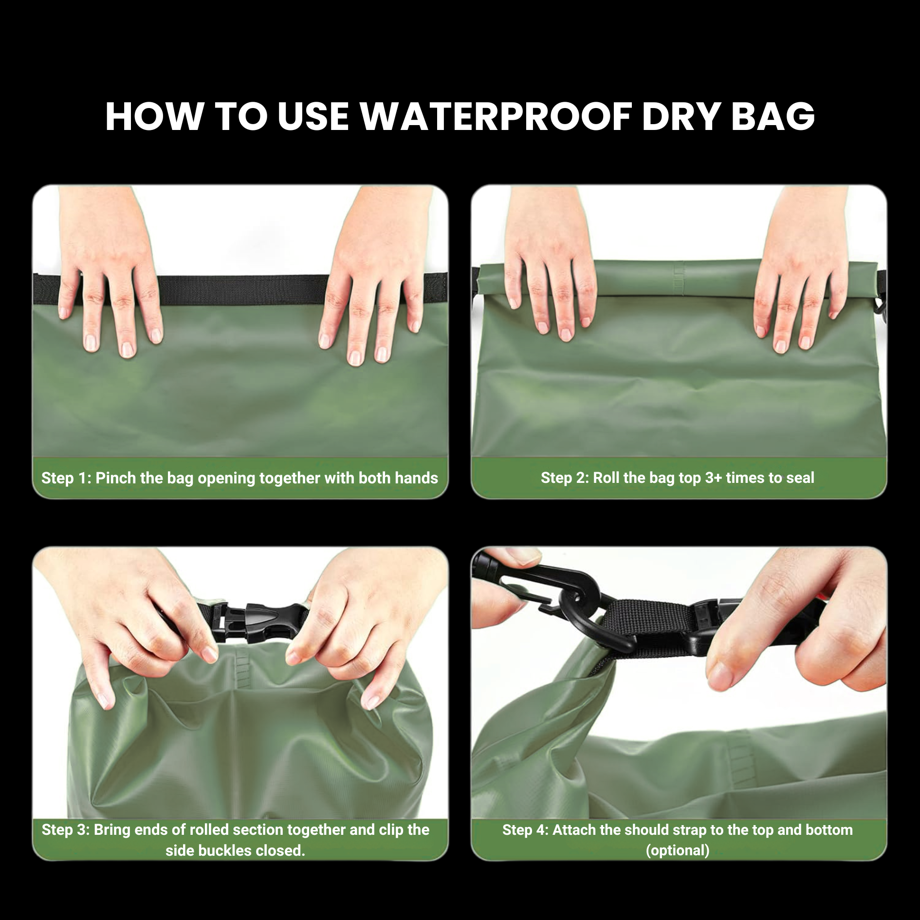 Bushborn 3L Dry Bag - Green