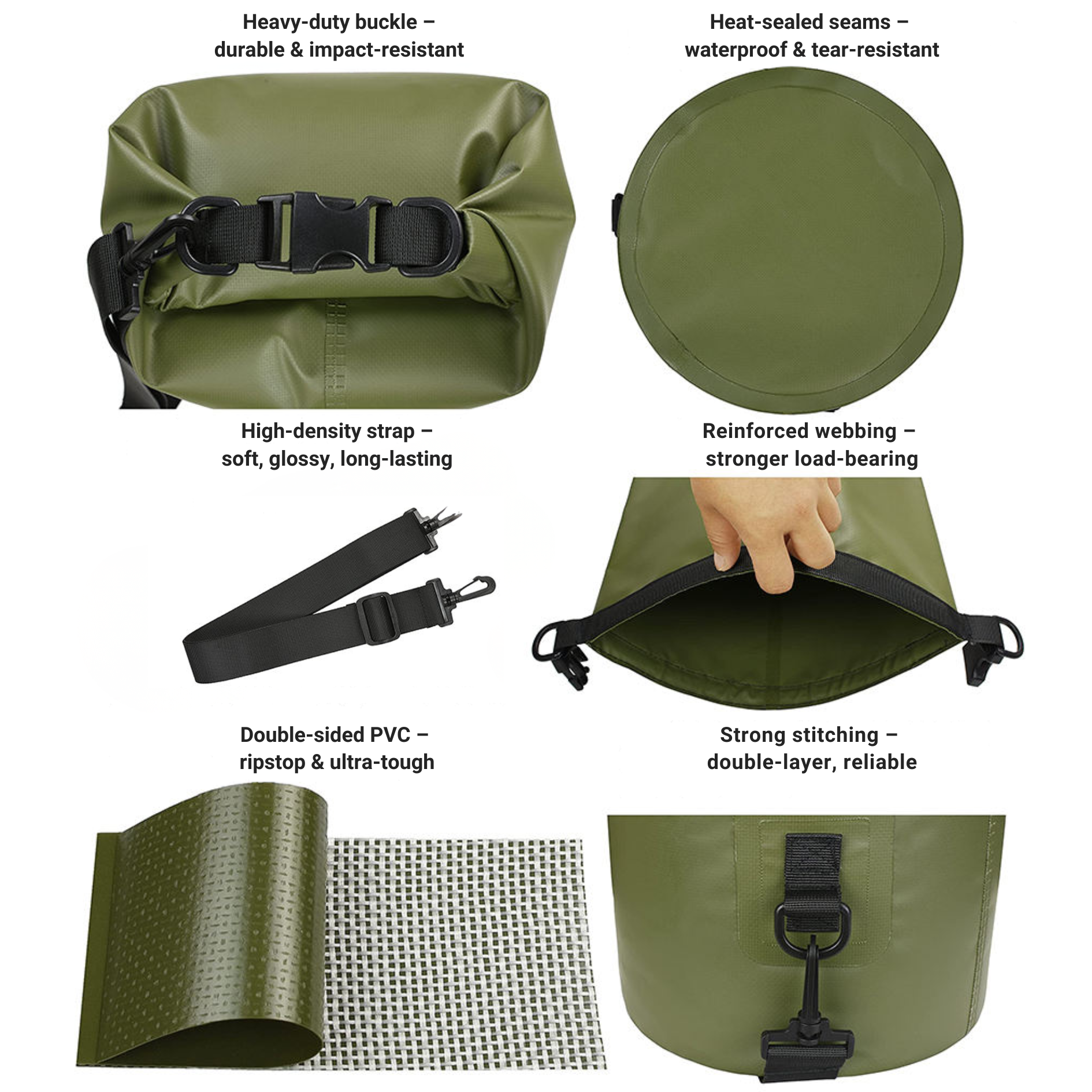 Bushborn 3L Dry Bag - Green