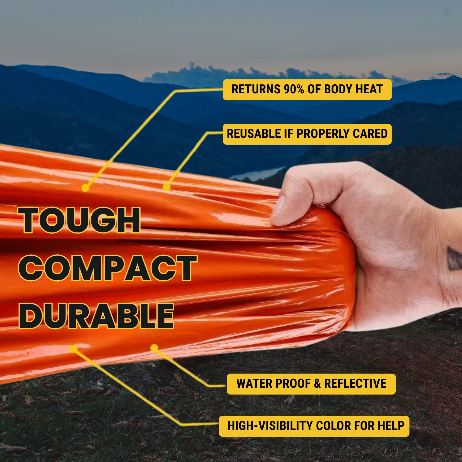 Emergency Bivy Bag - Orange