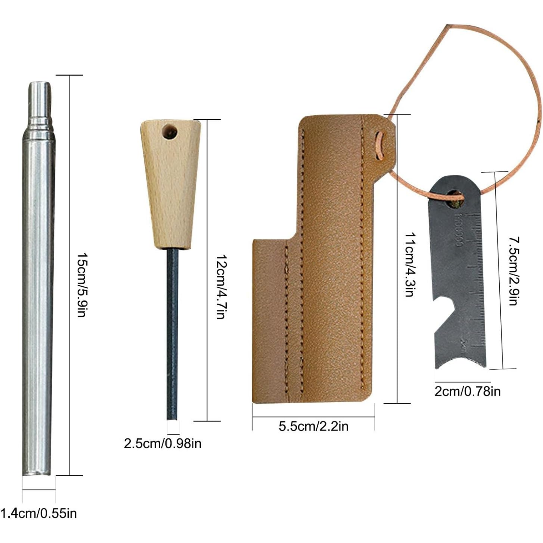 Firestarter Kit - Flint Rod & Blowpipe