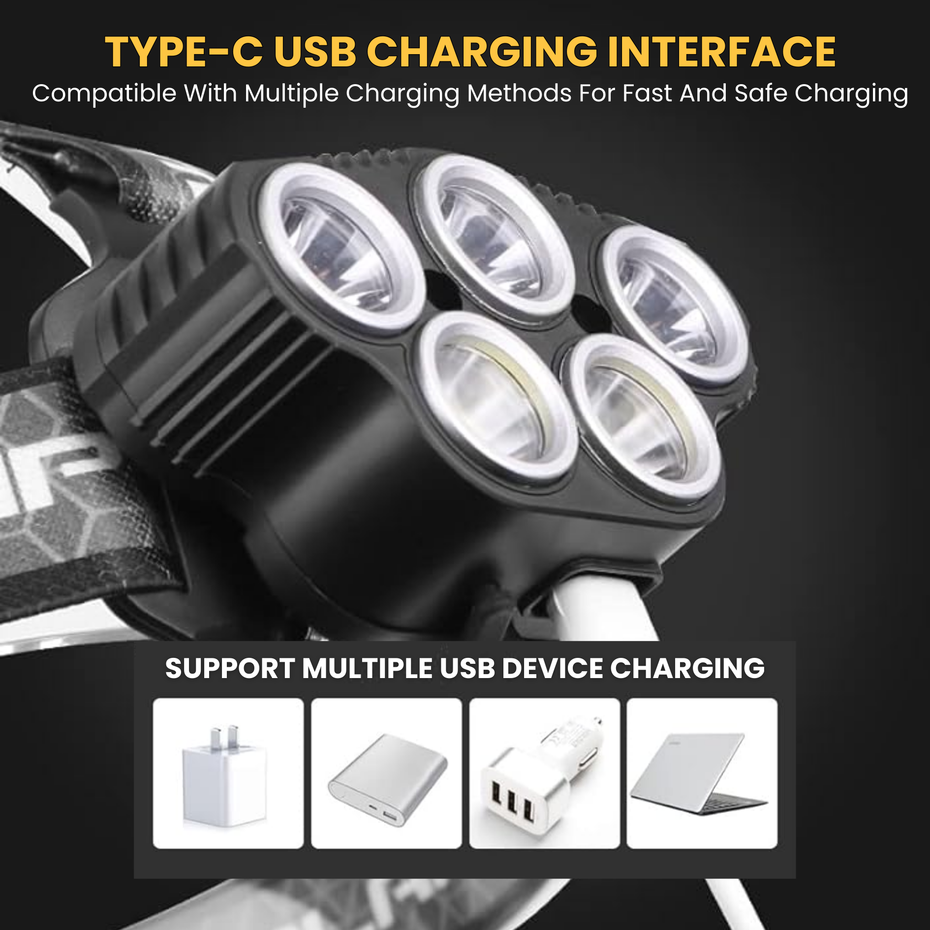 6-Mode Headlamp - Motion Activation