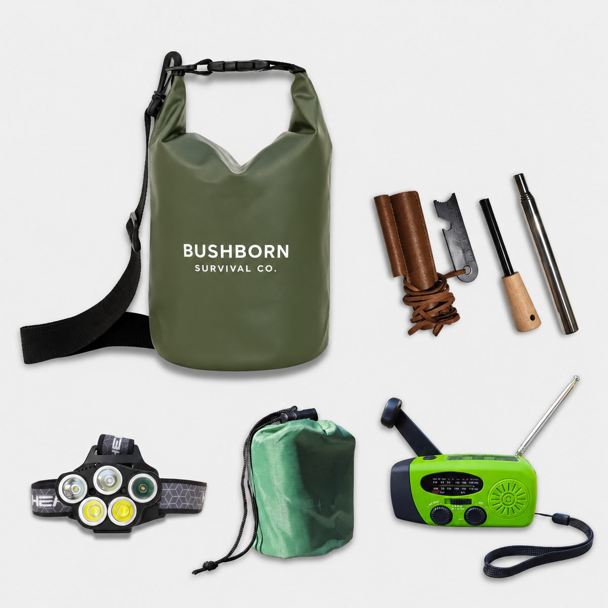 Bushborn Survival Kit - Tactical Green