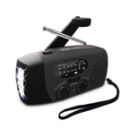 Hand Crank Radio Emergency Power Bank with Light - 2000mAh