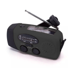Hand Crank Radio Emergency Power Bank with Light - 2000mAh