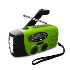 Hand Crank Radio Emergency Power Bank with Light - 2000mAh