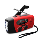Hand Crank Radio Emergency Power Bank with Light - 2000mAh