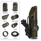 Survival Whistle 7-in-1 Multitool